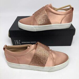 INC International Concepts Womens Sapphira Slip-On Sneak Blush Pink 7M